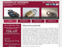 Tablet Screenshot of gibsonvillelocksmith.com